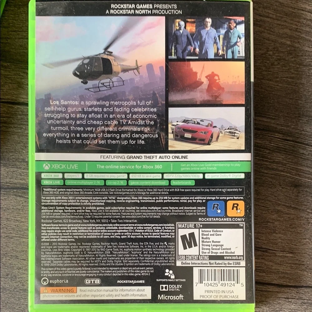 360 Grand Theft Auto IV & V Bundle - Green Cases